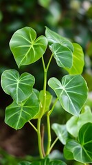 Close up of green leaves. Nature background