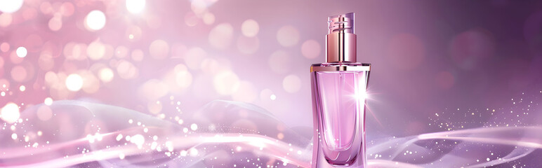 Purple cosmetic perfume for beauty brand