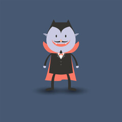 cute dracula halloween icon