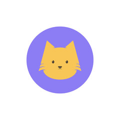 cute head cat icon