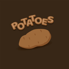 an illustration of potatoes