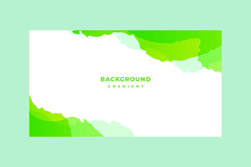 modern green nature theme gradient color art background banner