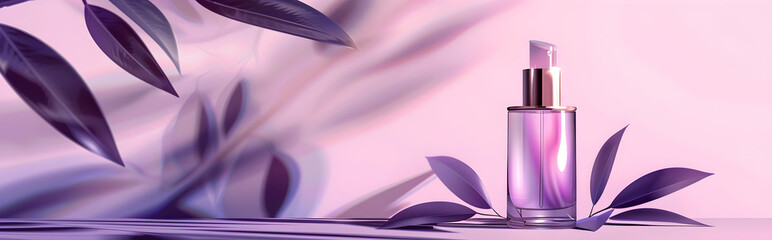 Purple cosmetic perfume for beauty brand