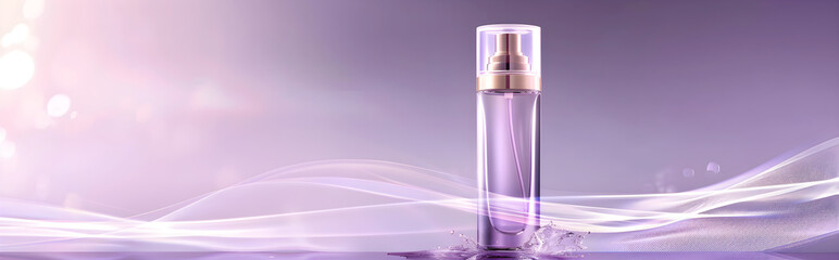 Purple cosmetic perfume for beauty brand