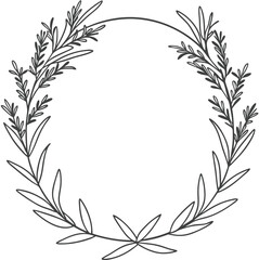 a beautiful flower ornamental frame