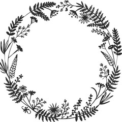 a beautiful flower ornamental frame