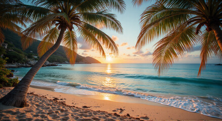 trees on the beach