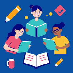 set of icons for education