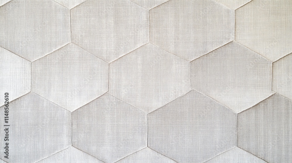 Poster geometric line background with a hexagonal grid pattern in light gray tones on a white canvas.