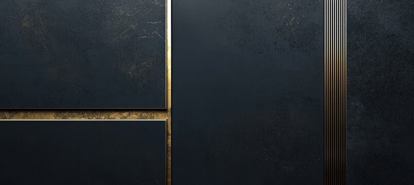 Luxury Email Signature Design in Black and Gold Theme for High-End Brands