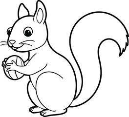 squirrel with acorn