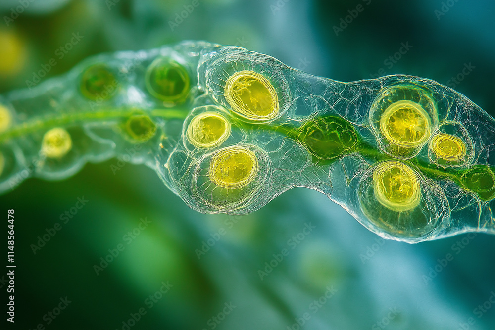 Aufkleber algae microalgae macro. biotechnology science