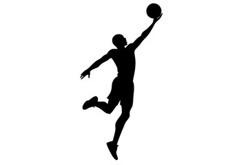 Obraz premium tennis player silhouette