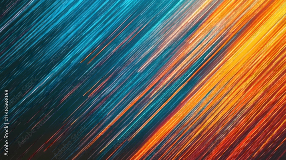 Poster minimalist line background with thin, scattered parallel lines creating a sense of depth.