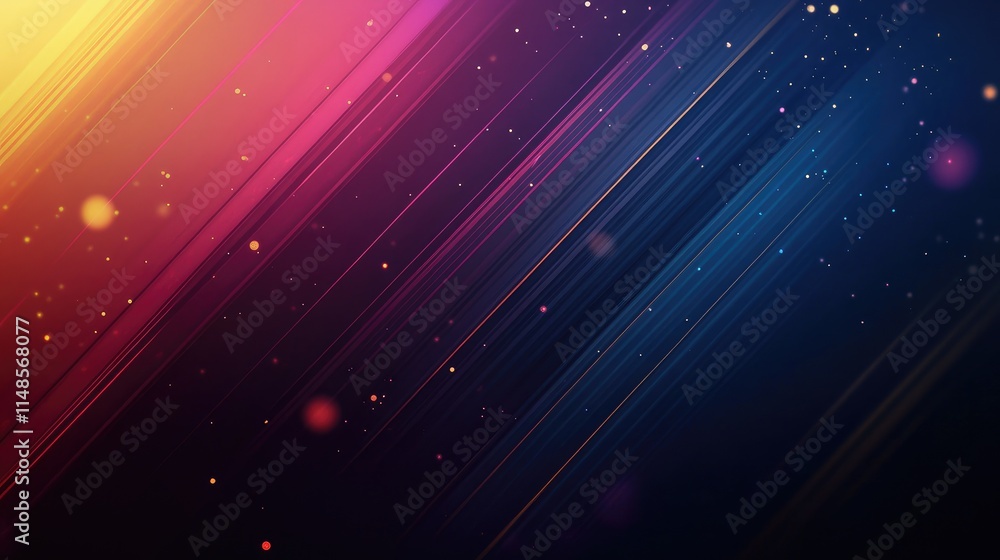 Poster minimalist line background with thin, scattered parallel lines creating a sense of depth.