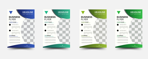  Newest trendy creative corporate multipurpose minimal official business advertising magazine poster flyer with creative corporate trendy geometric shape template print design