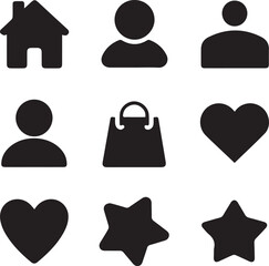 Technology Icon, Mobile, Camera, Headphone, Car