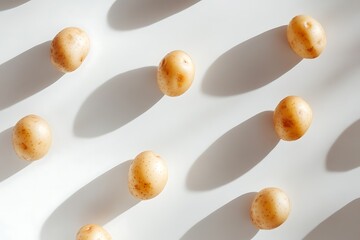 potato on a white background