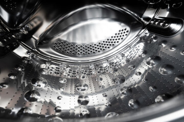 Inside of a washing machine drum