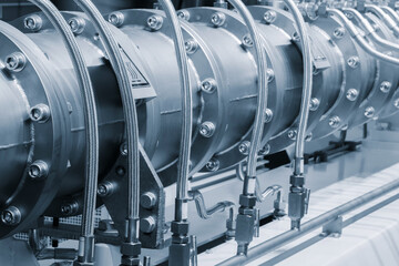 Chemical pharmaceutical laboratory equipment, equipment for medical experiments,  equipment close-up, apparatus for lab,  medical device conceppt