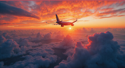 airplane in the sky