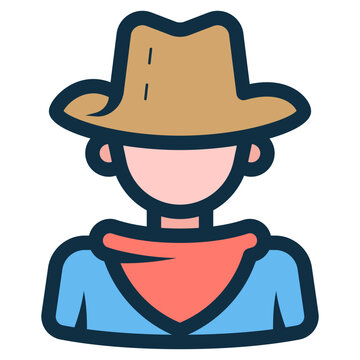 recommend clip art: cowboy wearing hat icon