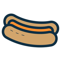 hotdog food icon