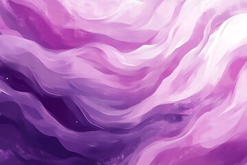 Obraz premium Abstract Purple and White Wave Painting