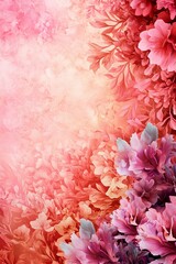 Obraz premium Soft Coral and Pink Floral Background