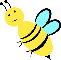 Cute bee clipart 