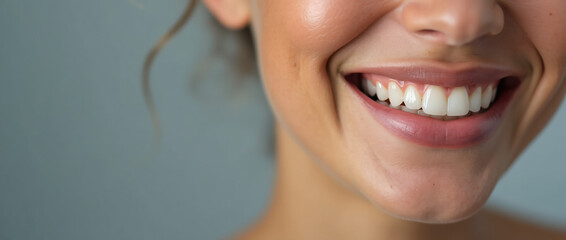 woman smile close up