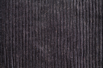 Black ribbed corduroy texture background