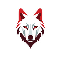 Vector Red Wolf Logo, Unique Emblem for Posters, Banners, T-Shirts, and Corporate Branding