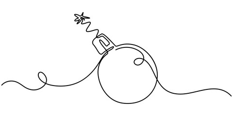 bomb object war old one line art design vector, Hand Drawn Bomb Icon, Playful Line Illustration for Detonating Fuse, Black bomb vector illustration, Explosive Bomb Drawing, Bomb Icon Vector Design.