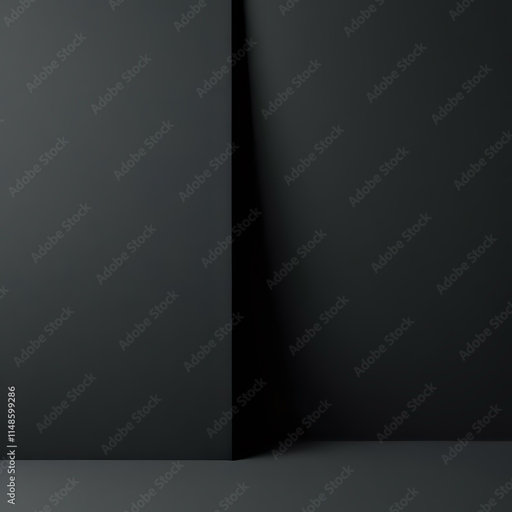 Poster minimalist and aesthetic dark background with a sleek and simple design