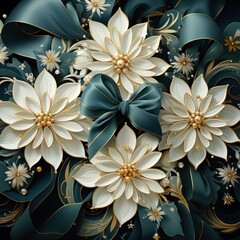 background with flowers By Generated AI