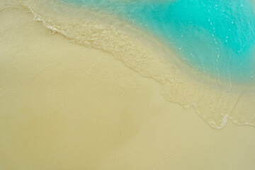 sand and sea, topview