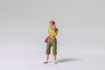 miniature figure concept of people, teenager, kids	