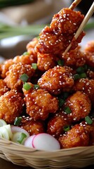 Delicious Sesame Gochujang Chicken Bites Korean Food