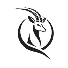 2d antelope logo with white background