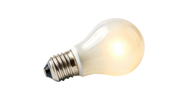light bulb isolated on white