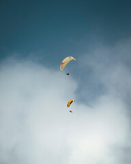 paraglider flying in the sky