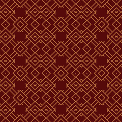 Geometric Vintage Seamless Pattern Illustration