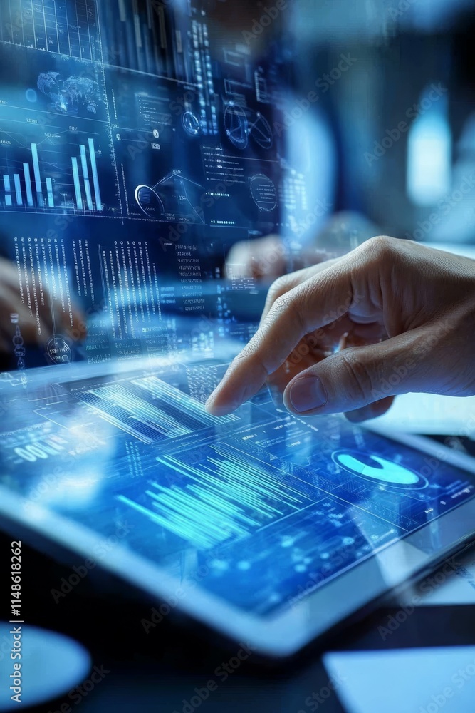 Poster interactive meeting focused on data analytics aimed at enhancing communication and fostering strateg