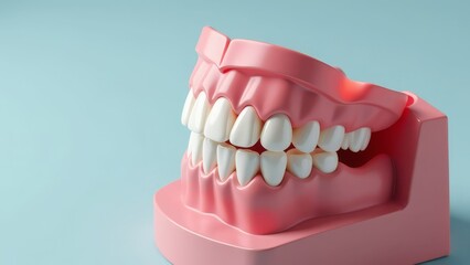 detailed representation of dental structure for educational purposes.