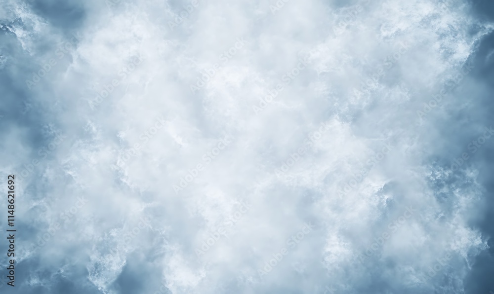 Poster top view of icy surface with frost patterns