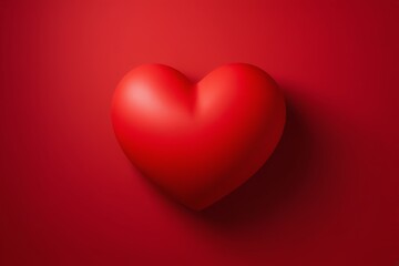 a red heart on a red background