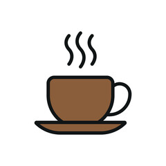 Coffee Glass Icon offers a warm and inviting graphic, ideal for promoting coffee shops, gourmet drinks, and cozy coffee experiences