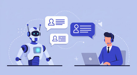 AI Chatbot Customer Service Support Robot and Agent