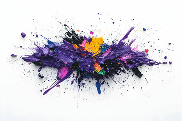 Fototapeta premium Vibrant Abstract Paint Explosion
